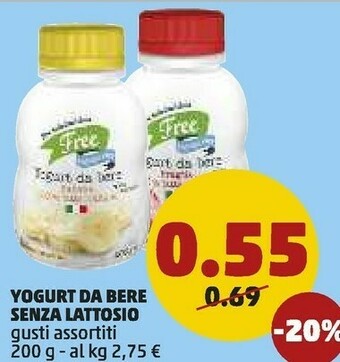 PENNY Your Individual Choice Yogurt Da Bere 200 G offerta