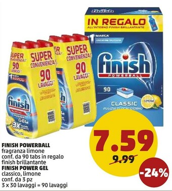 PENNY Finish Powerball 90 Tabs offerta
