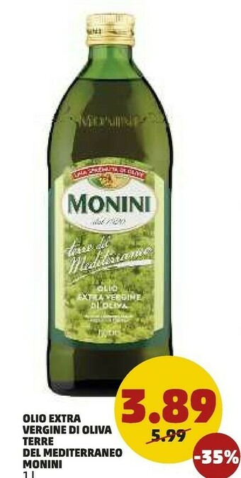 PENNY Monini Terre Del Mediterraneo Olio Extra Vergine Di Oliva 1000 Ml offerta