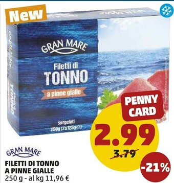 PENNY Gran Mare - Insalata di Tonno con Mais e Piselli 250 g(ml) offerta