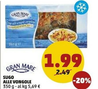 PENNY Gran mare Sugo Alle Vongole offerta