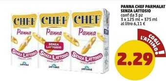 PENNY Parmalat Chef Panna Per Cucinare 375 G(ml) offerta
