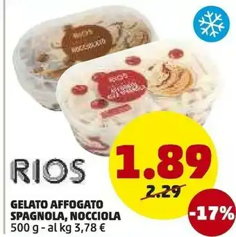 PENNY Rios Gelato Affogato Spagnola /nocciola offerta