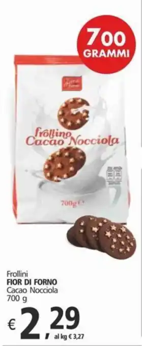 Alter Discount Frollini FIOR DI FORNO Cacao Nocciola 700 g offerta