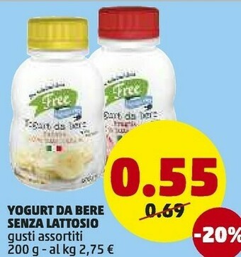 PENNY Your Individual Choice Yogurt Da Bere 200 G offerta