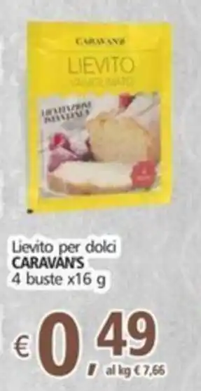 Alter Discount Lievito per dolci CARAVAN'S 4 buste x16 g offerta