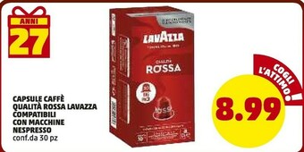 PENNY Lavazza Capsule Caffe Qualita Rossa offerta