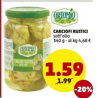 PENNY Ortomio - Carciofi Rustici Sott'Olio offerta