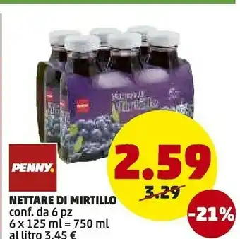 PENNY Penny Nettare Di Mirtillo offerta