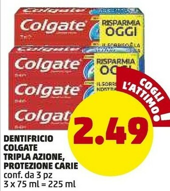 PENNY Colgate 01.00153 Dentifricio Anticarie 75 Ml offerta