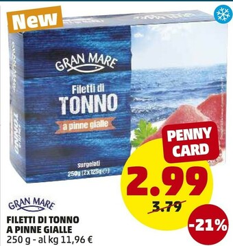 PENNY Gran Mare - Insalata di Tonno con Mais e Piselli 250 g(ml) offerta
