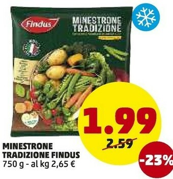 PENNY Findus Minestrone Tradizione 750 G(ml) offerta