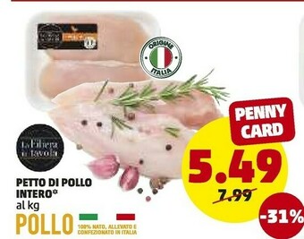 PENNY Petto Di Pollo Intero offerta