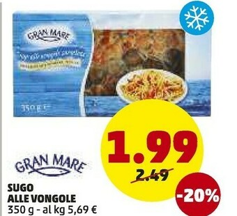 PENNY Gran mare Sugo Alle Vongole offerta