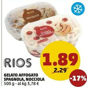Rios Gelato Affogato Spagnola /nocciola