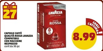 PENNY Lavazza Capsule Caffe Qualita Rossa offerta