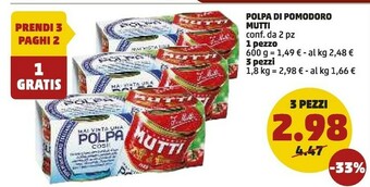 PENNY Mutti Polpa Di Pomodoro offerta