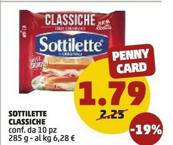 PENNY Mondelez Sottilette Le Originali Classiche 285 G(ml) offerta