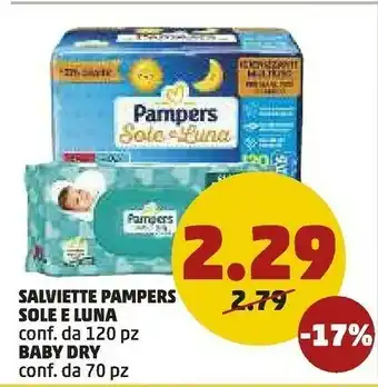 PENNY Pampers Salviette Sole E Luna / Baby Dry offerta