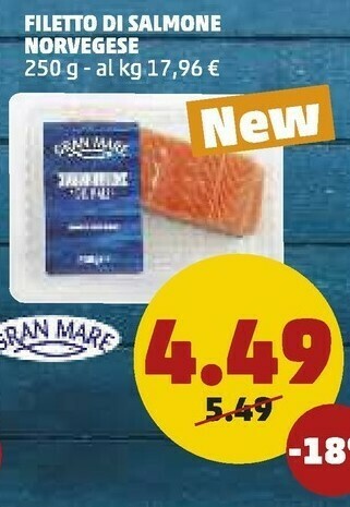 PENNY Gran Mare Filetto Di Salmone Norvegese offerta
