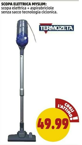 PENNY Termozeta Scopa Elettrica Myslim offerta