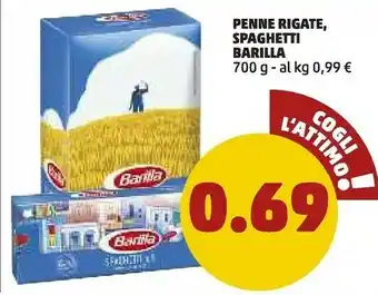 PENNY Barilla Penne Rigate Spaghetti offerta