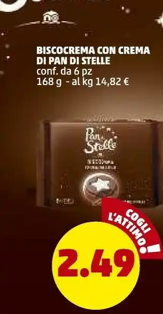 PENNY Mulino Bianco Biscocrema Con Crema Di Pan Di Stelle offerta