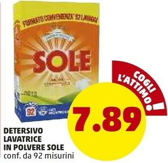 PENNY Sole Detersivo Lavatrice In Polvere offerta
