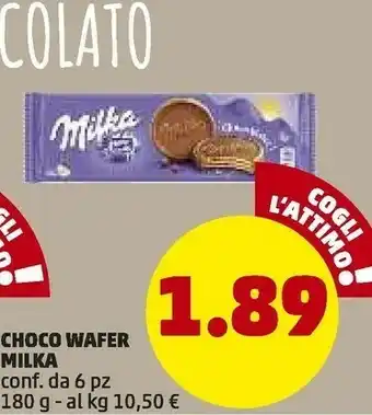PENNY Milka ChocoWafer 180 G(ml) offerta
