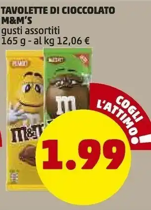PENNY M&M's Tavolette Di Cioccolato offerta