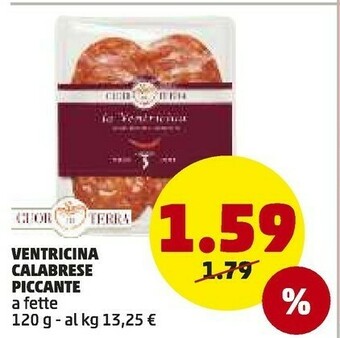 PENNY Cuor di terra Ventricina Calabrese Piccante A Fette offerta