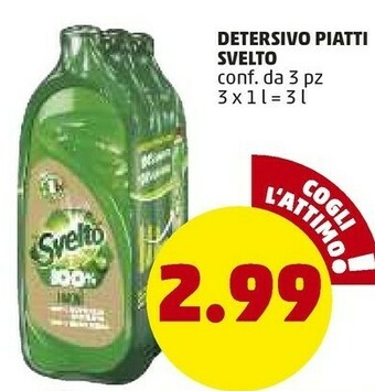 PENNY Svelto Detersivo Piatti 1000 Ml offerta