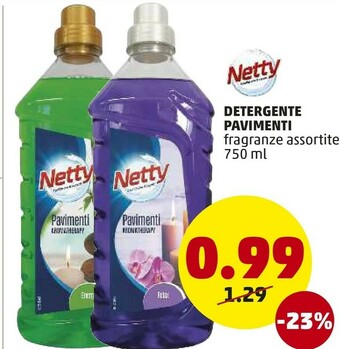 PENNY Netty Detergente Pavimenti 750 Ml offerta
