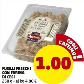 PENNY Fusilli Freschi Con Farina Di Ceci 250 G offerta