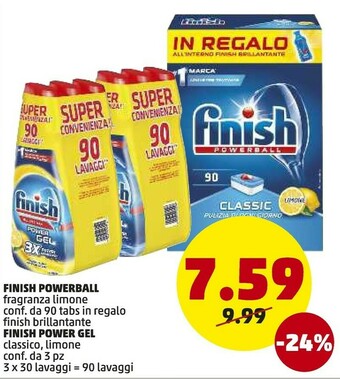 PENNY Finish Powerball 90 Tabs offerta