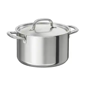 Ikea 365+ Pentola con coperchio, inox, 5.0 l