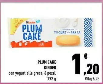 Conad Kinder Plum Cake offerta