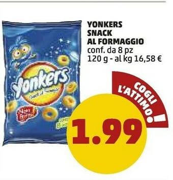 PENNY Yonkers - Snack Al Formaggio 120 G(ml) offerta