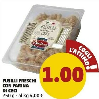 PENNY Fusilli Freschi Con Farina Di Ceci 250 G offerta