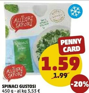 PENNY I Gustarelli - Spinaci Gustosi 450 g(ml) offerta