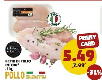 PENNY Petto Di Pollo Intero offerta