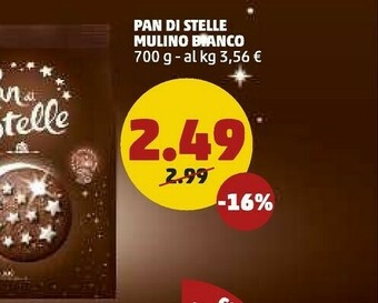 PENNY Mulino Bianco Il Biscotto Pan Di Stelle 700 G(ml) offerta