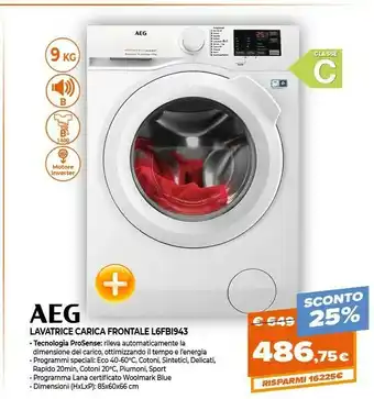 Expert AEG L6FBI943 offerta