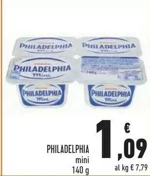 Conad Superstore Mondelez Mini Philadelphia 140 G(ml) offerta
