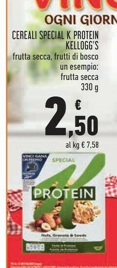Conad Kelloggs Cereali Special K offerta