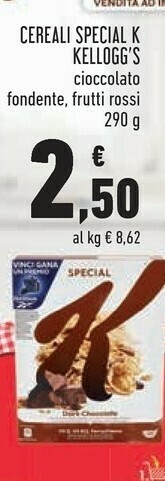 Conad Kelloggs Cereali Special K offerta