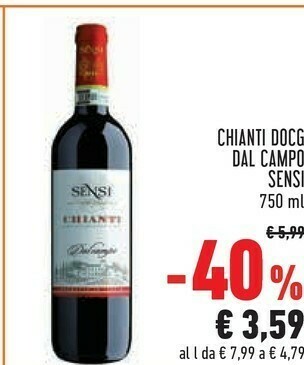 Conad Sensi Chianti Docg Dal Campo offerta