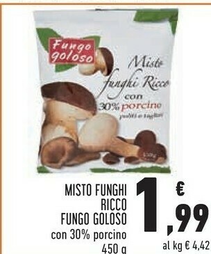 Conad Fungo Goloso Misto Funghi Ricco Con 30% Porcino offerta
