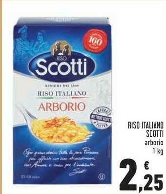 Conad Scotti Riso Arborio offerta