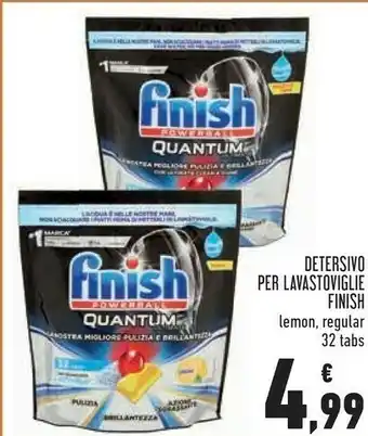 Conad Finish Detersivo Per Lavastoviglie Lemon / Regular offerta
